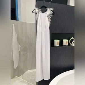 White Feather Jumpsuit